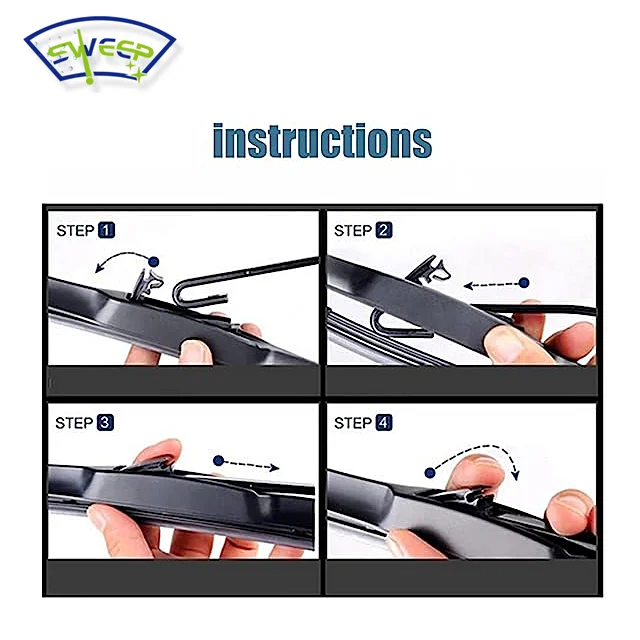 SWEEP  HY-302 Perfect Wiper Blade Natural Rubber Car Accessories Auto Soft Universal Hybrid Windshield Wiper Blades