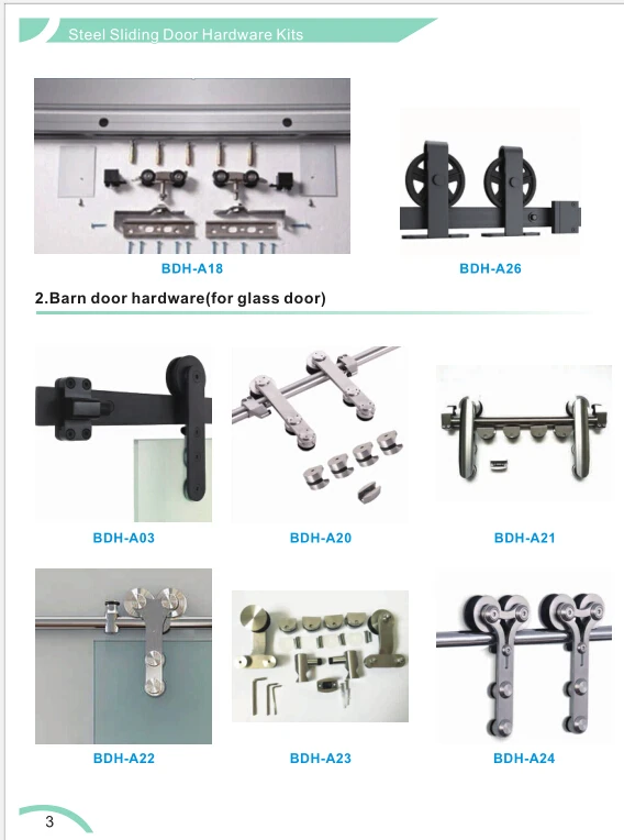 aluminium sliding glass barn door Hardware accessories for glass windows and doors