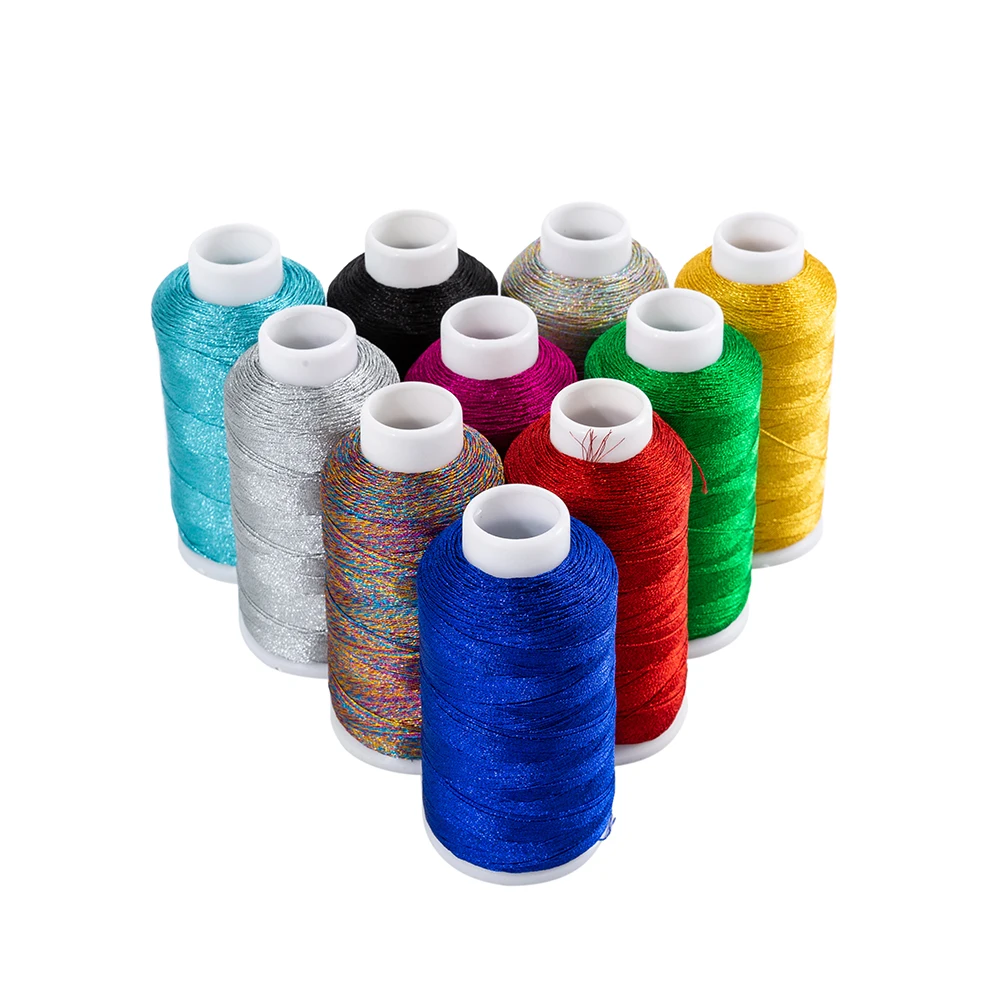 High Tenacity 3/6/9/12/15 Ply Gold Silver Metallic Thread DIY Jewelry Making Thread mix yarn