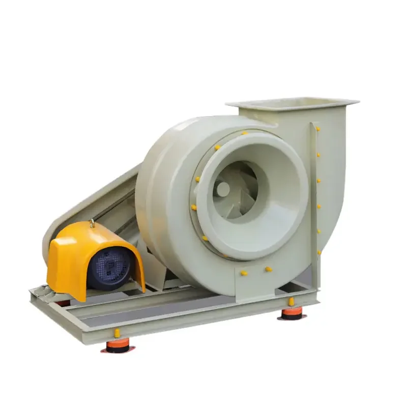 High Pressure Low Noise Fiber Reinforced Chemical Resistant Fiberglass Centrifugal Fan