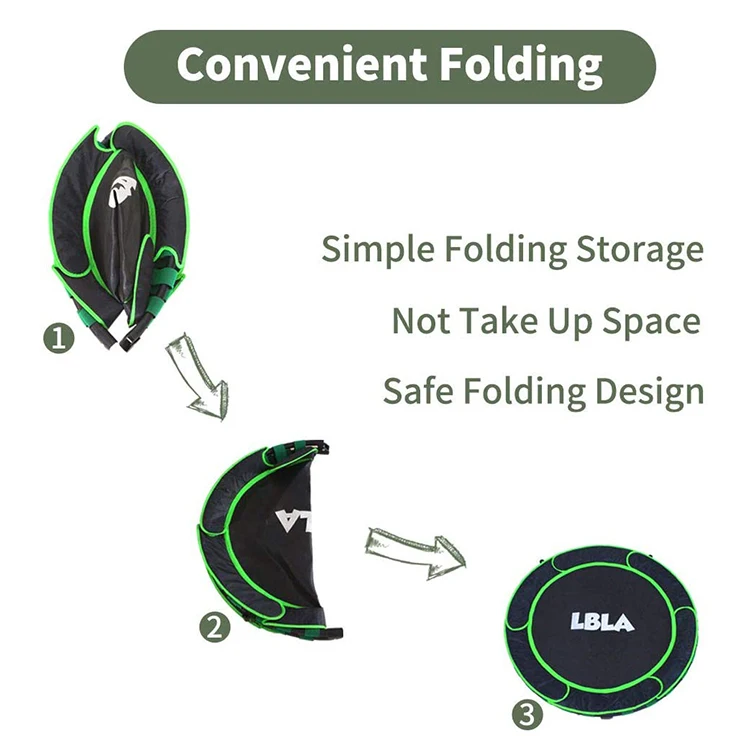 Детский круглый батут с защитой для прыжков в помещении