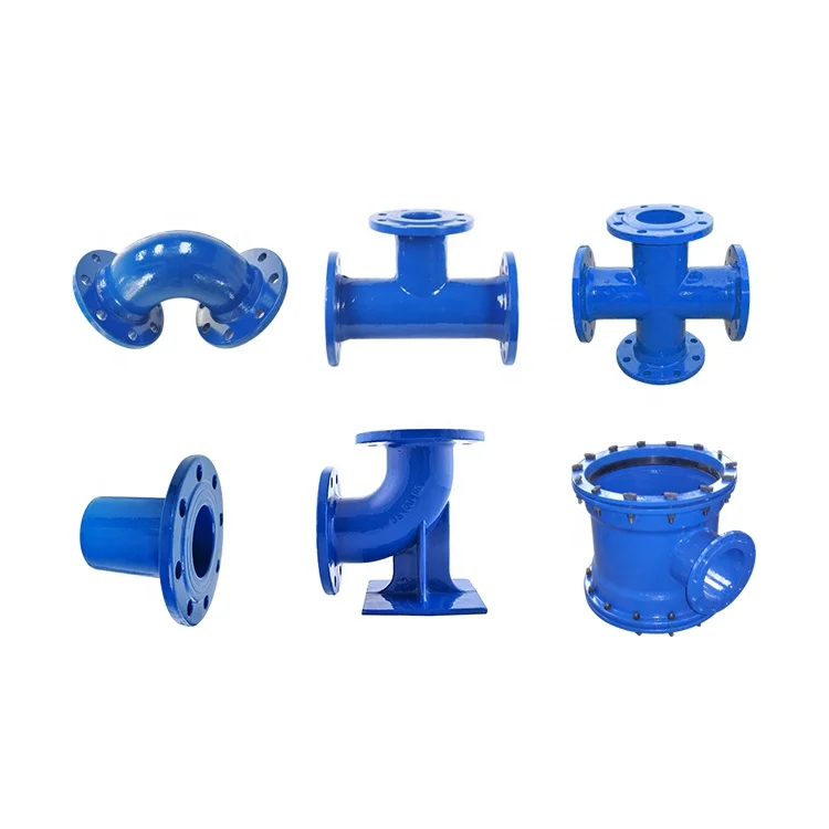 ISO2531, EN545, EN598 Cast Iron Flanged Socket Joint Fittings  Ductile Iron Pipe Fittings