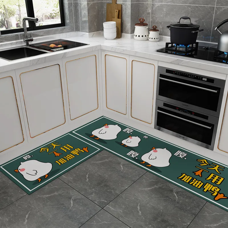 waterproof indoor foot mat kitchen mat set of 2 non-slip comfort kitchen rug kitchen floor mats