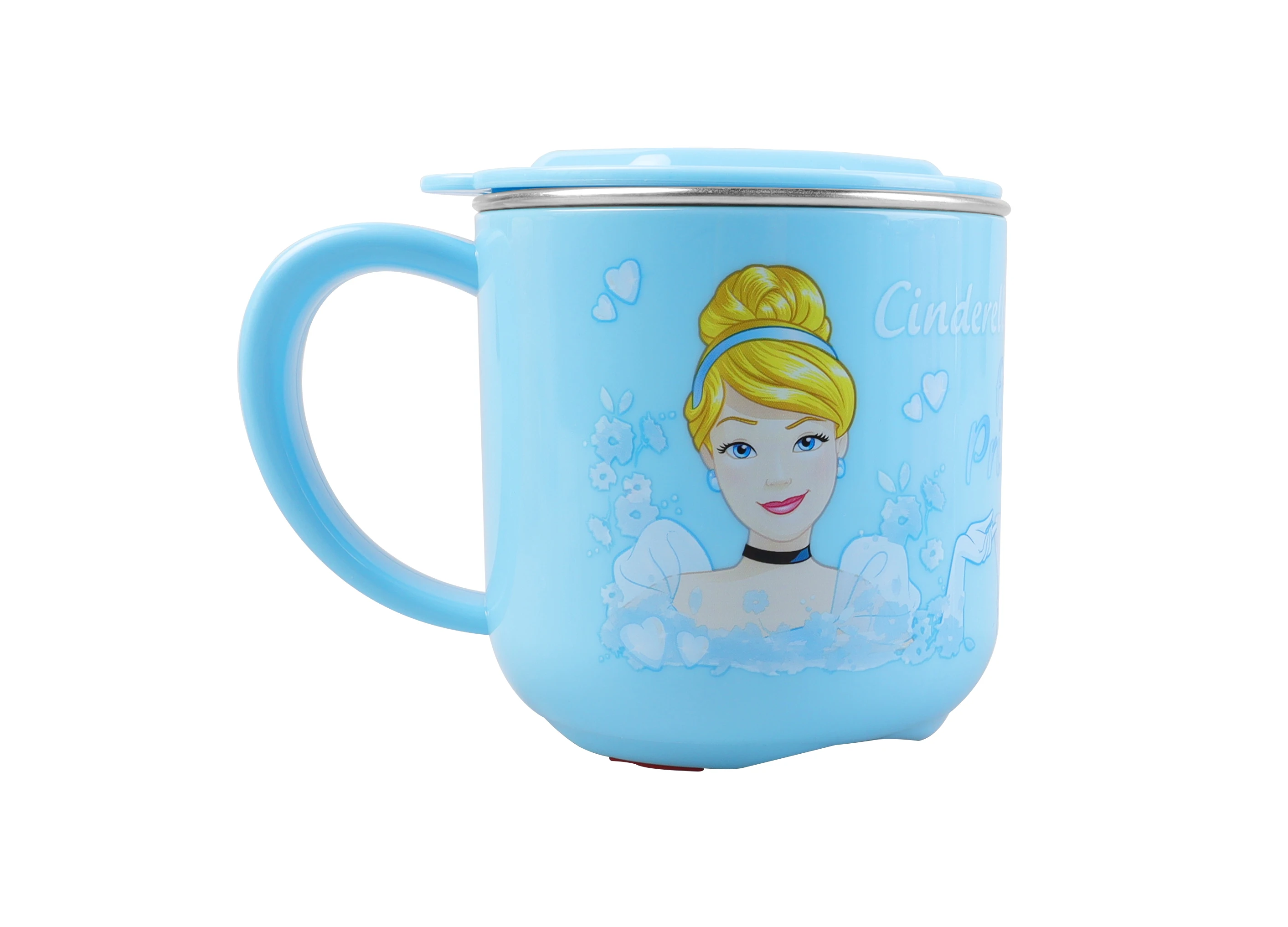 Disney Cup plastic&stainless-steel children tablewares 2D Cartoon Water Cup Cutie Cup