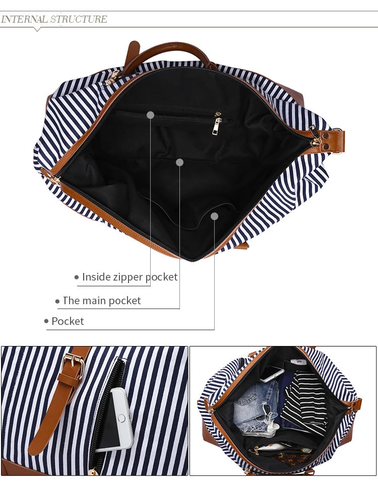 New fashion custom travel luggage large overnight duffle bag