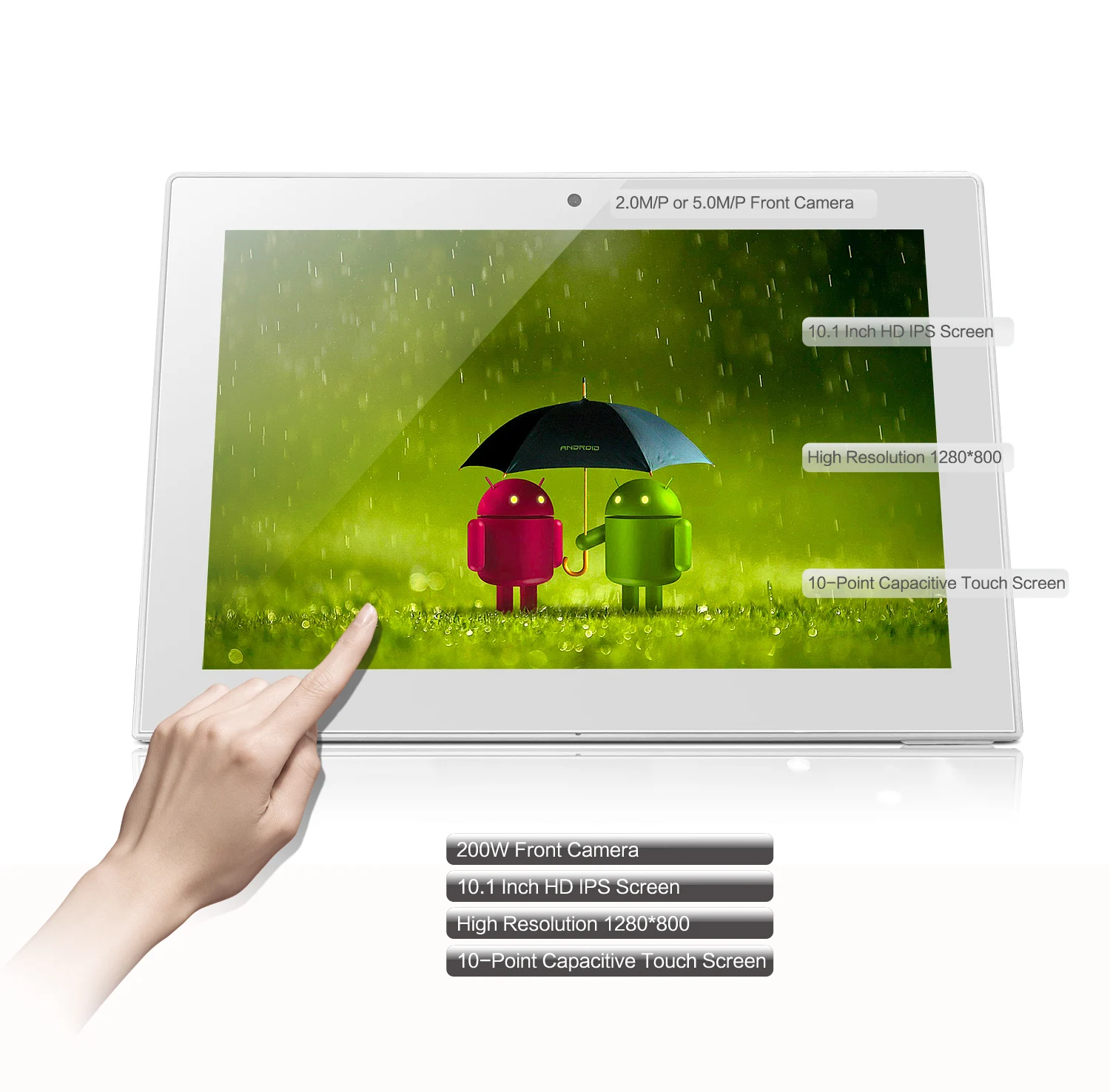 2024 FYD-ADH10 New Best Seller Cheap WIFI Pad HD Display Android 11 2+16G 10.1 Inch Table Advertising Player
