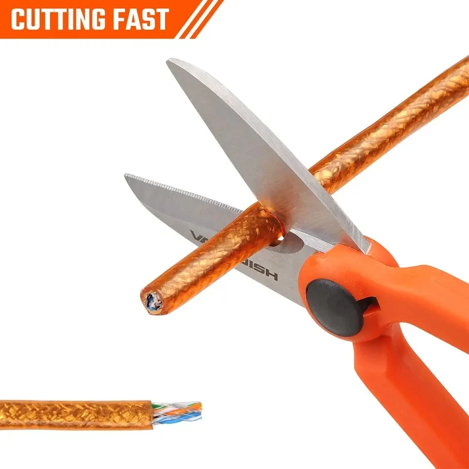 Electrical Scissors Fiber Optic Shears Wire Electric Cable Cutting Scissor