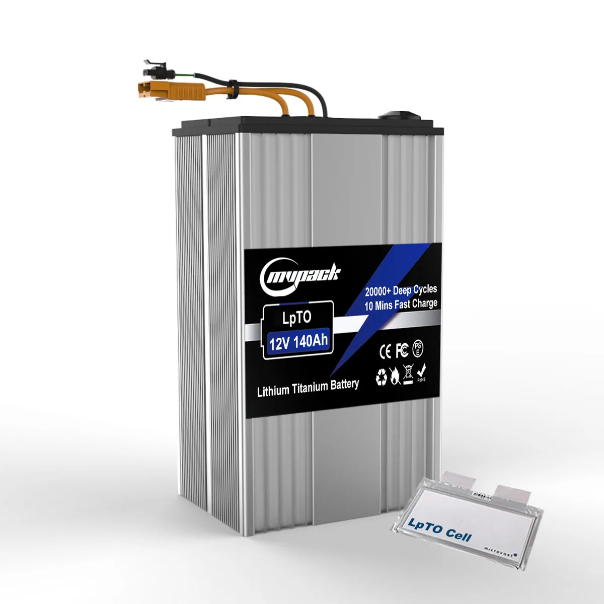 Micmotor ultra longlife 20000+ cycles safety fast charging lithium titanium 12V 140ah 5S10P lto lithium titanate battery