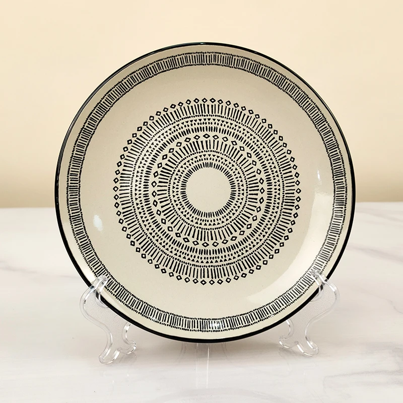 Factory Direct Eco-Friendly High Quality Ceramic Dinnerware Set Cheap Price Charger Plates Tableware Sets in Dishes Plates Shape