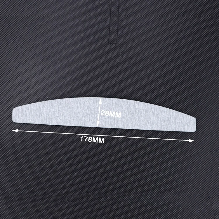 Factory Wholesale High Quality Professional Custom Logo  Zebra Half Moon Nail File