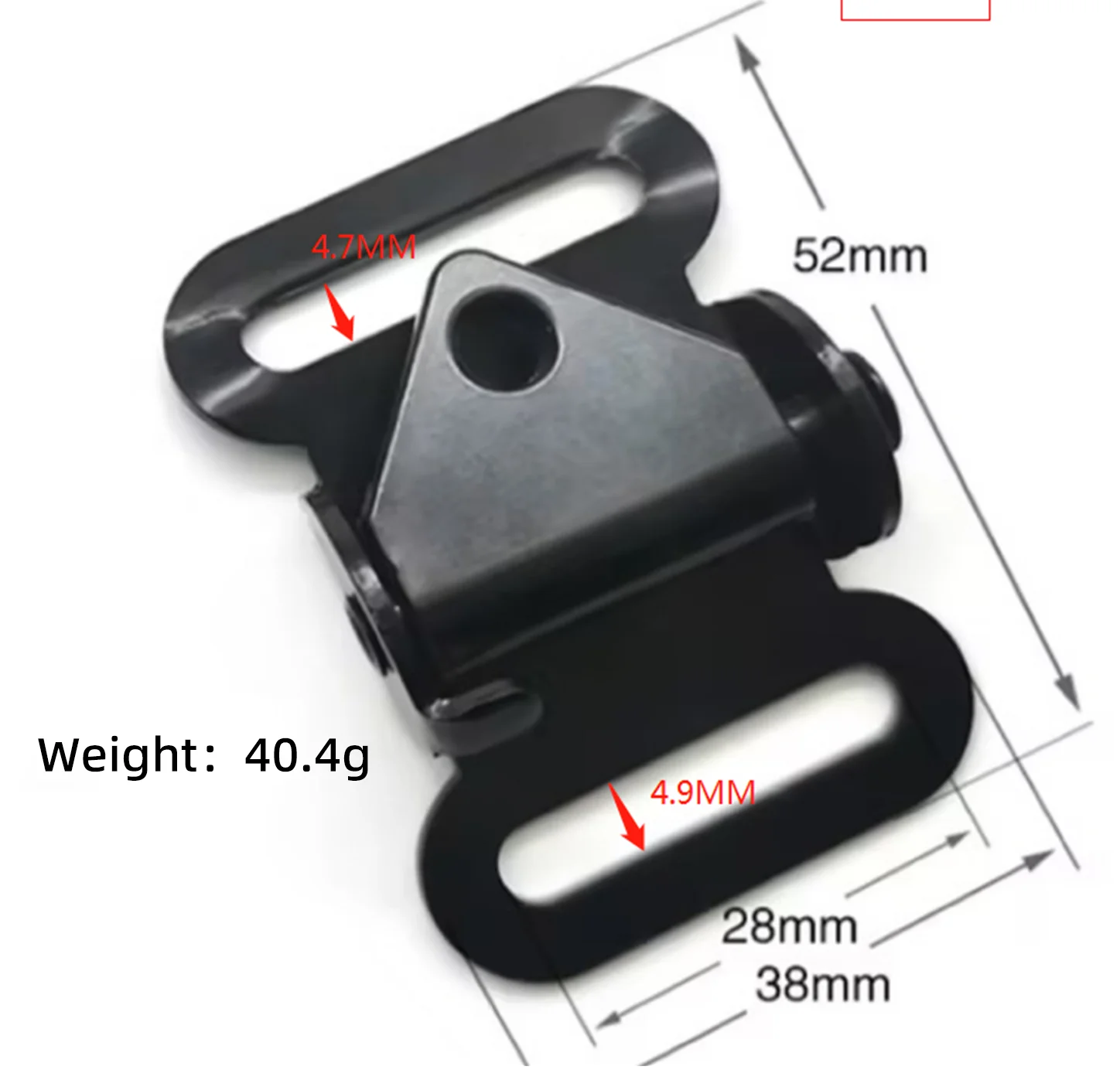 Jensan Superior Quality 50x38mm Metal Tightener Steel Buckle Tactical Webbing Adjustable Buckle For Bags