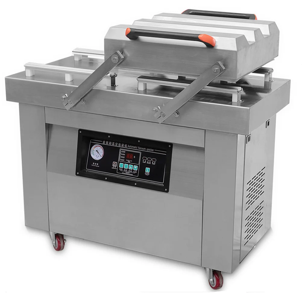 DZ-400/2SA Double flat chambers  vacuum packing machine for seafood/salted meat/dry fish/beef/beans/rice/fruit