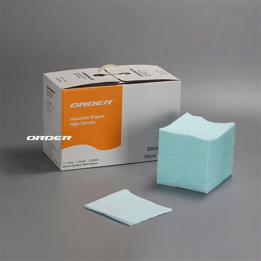 Replace Sontara STA75-06 turquoise quarter folded High Friction Woodpulp PET heavy-duty cleaning wipes