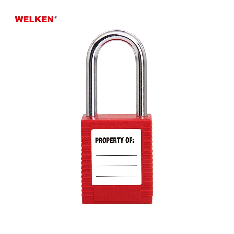 Security Brand Padlock Loto Nylon Body Lockout Safety Padlock with Master Key same key lockout