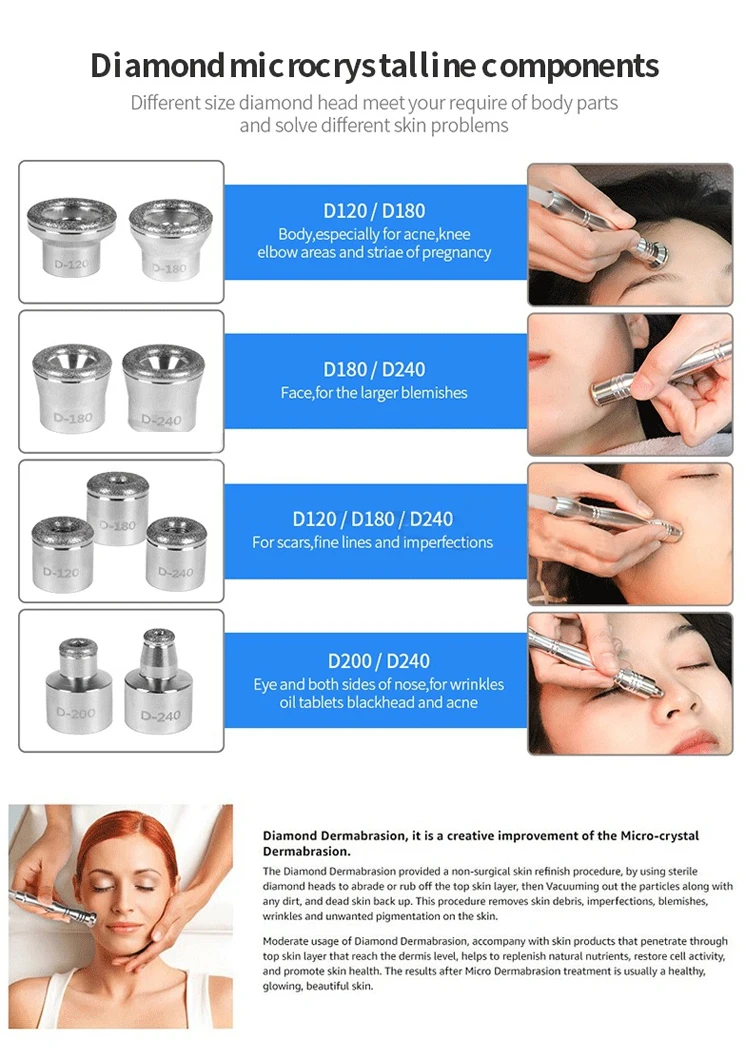 Newest 3 In 1 Hydro Dermabrasion Skin Deep Cleansing Machine Black Head Removal Acne Treatment Machine