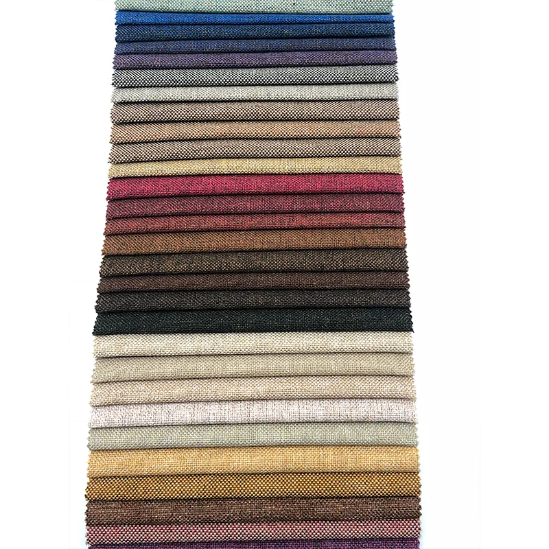 Modern Style new  Polyester design woven  Upholstery Linen Print Fabric For Sofa