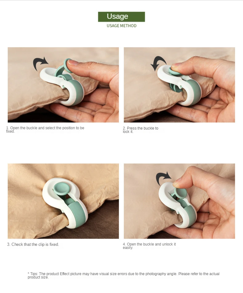 Quilt Buckle Sheet Fixed Quilt Holder Storage Clip