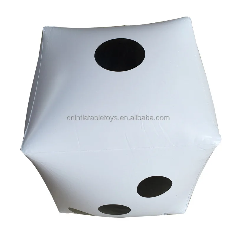 New Hot Sales customized PVC inflatable dice game Big dice Bar KTV point toys for Arcade advertising toys