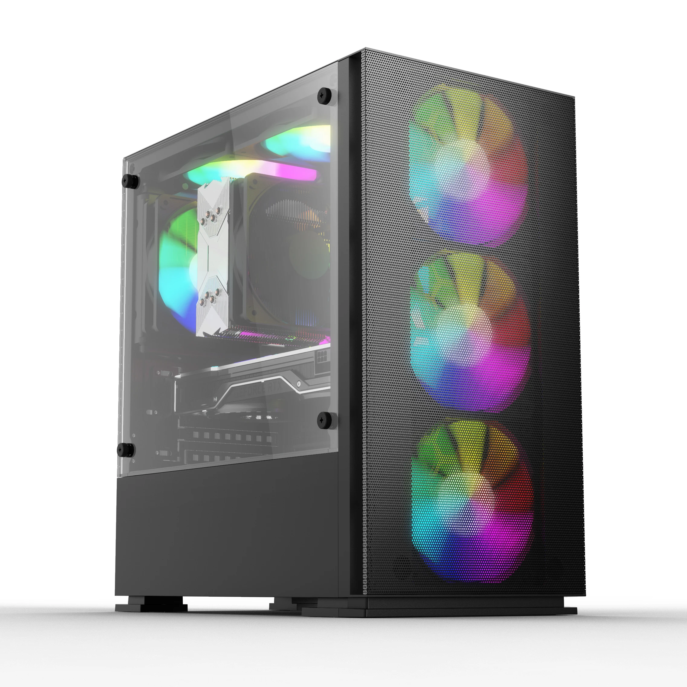 Computer Cases & Towers gabinete gamer desktop gaming pc case computer cpu case with tempered glass