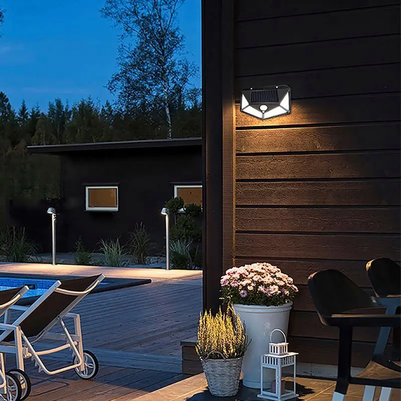 Blueswift Solar Light Outdoor 6V Smd Motion Sensor Lmpara De Pared Solar Wall Garden Lights