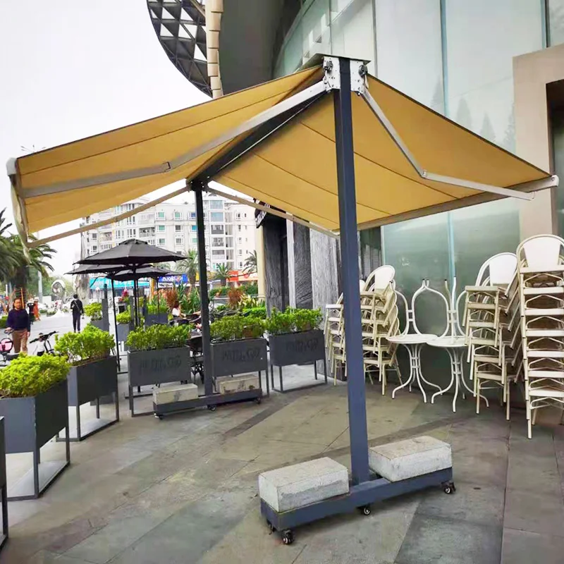 Sunshade/wind/Rain Sensor Double Sides Balcony outdoor Retractable Awning