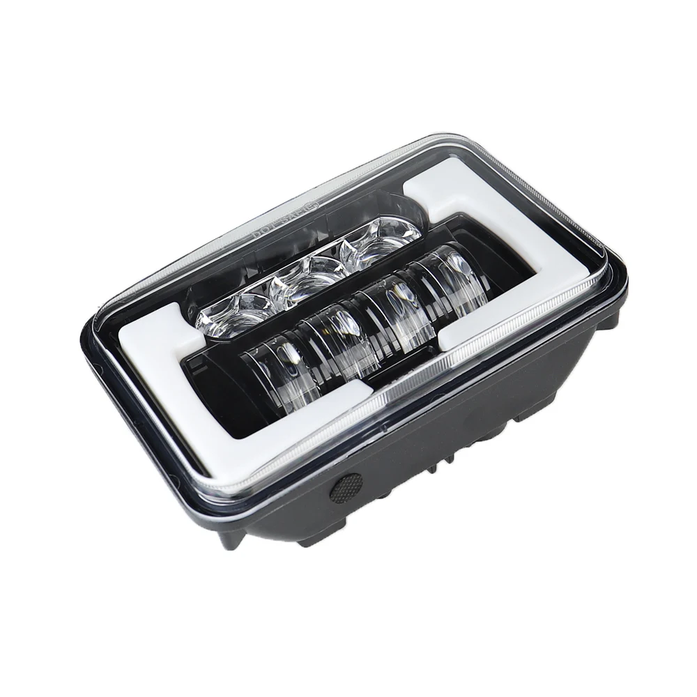 Новое поступление, светодиодная фара, герметичный луч DRL, янтарные поворотные сигналы, проектор «ангельские глазки» для грузовика