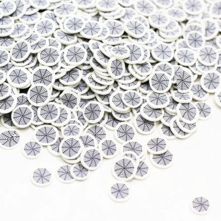 
New Halloween spider web polymer clay sprinkling filling, suitable for Halloween decoration 