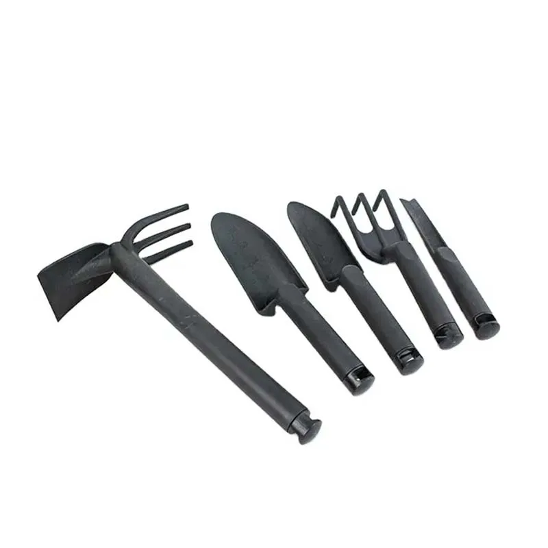5 Pcs/Set Cultivator Hand Rake Transplant Trowel Alloy Mini Shovel Bonsai Pvc Handle Metal Head
