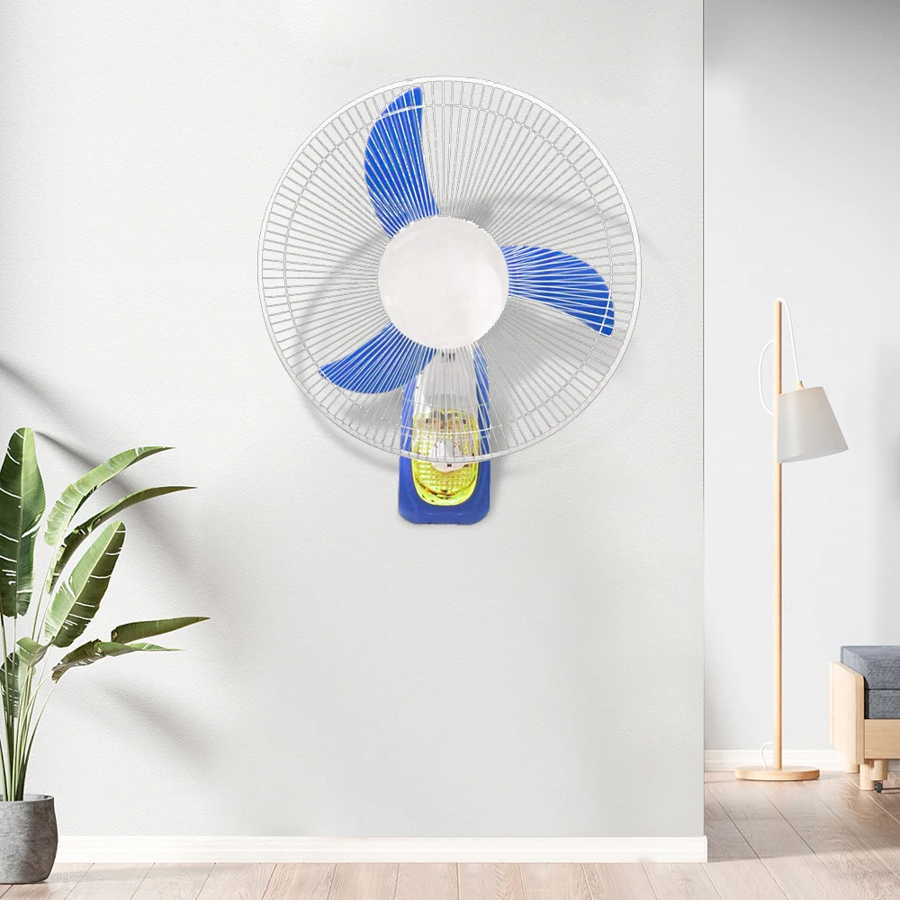 Hot selling plastic industrial wall mounted metal blade industrial fans wall fan