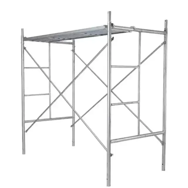 Q195 Q235 Metallic Galvanized H Frame Scaffold System  Scaffold Towers Equipment Used Masonry Scaffolding Frame