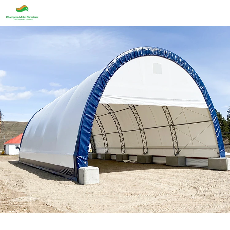 25x60m Large Storage Tent for Harsh Weather Withstands 170km/h Wind Snow Load Capacity 1.0kN/m²
