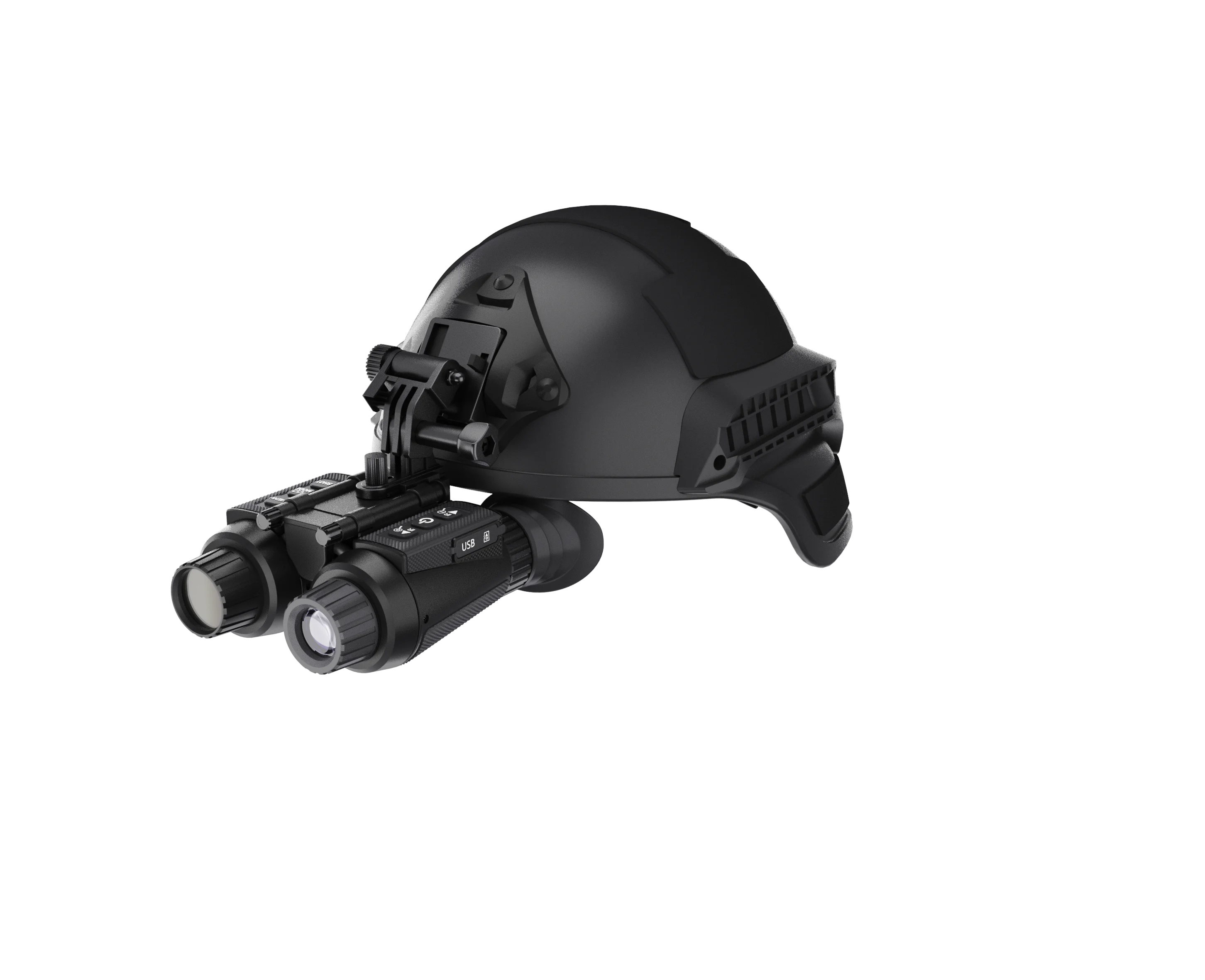 Hands Free NV Helmet Mounted Green Phosphor IR Night Vision Goggles for Helmet