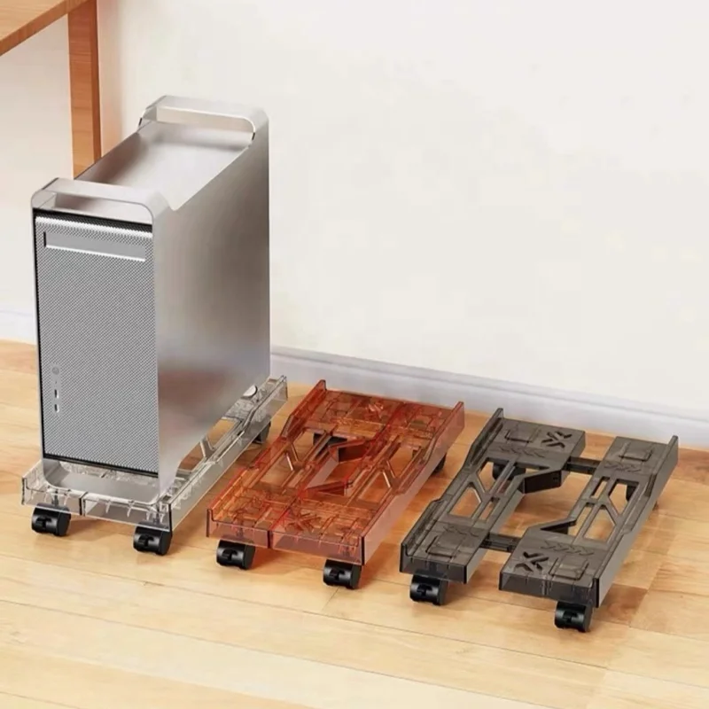 CPU Holder Under Desk Adjustable Computer Tower Stand 9 to 11.8 inch Wide Mobile PC Stand for Most Towers