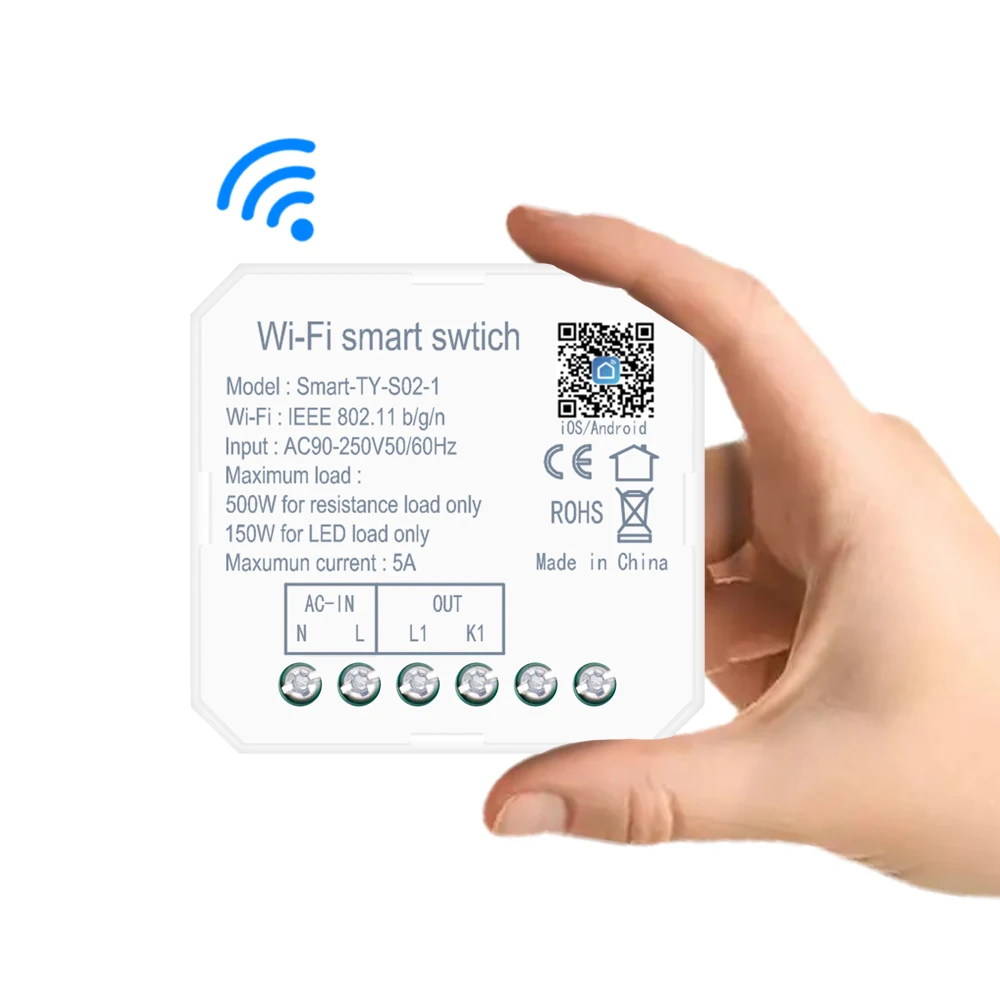 google assistant alexa voice remote control wireless auto home system circuit ac wifi breaker zigbee relay tuya smart switch