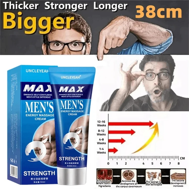 Big Dick XXL Penis Enlargement Cream Sex Gel 50ml Increase Penis Size Male Delay Erection Cream for Men Growth Thicken
