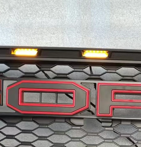 4x4 Новый ABS передний гриль для RANGER XTL SPORT Wildtrak T9 2022 2023 бампер решетка со светодиодной подсветкой Раптор