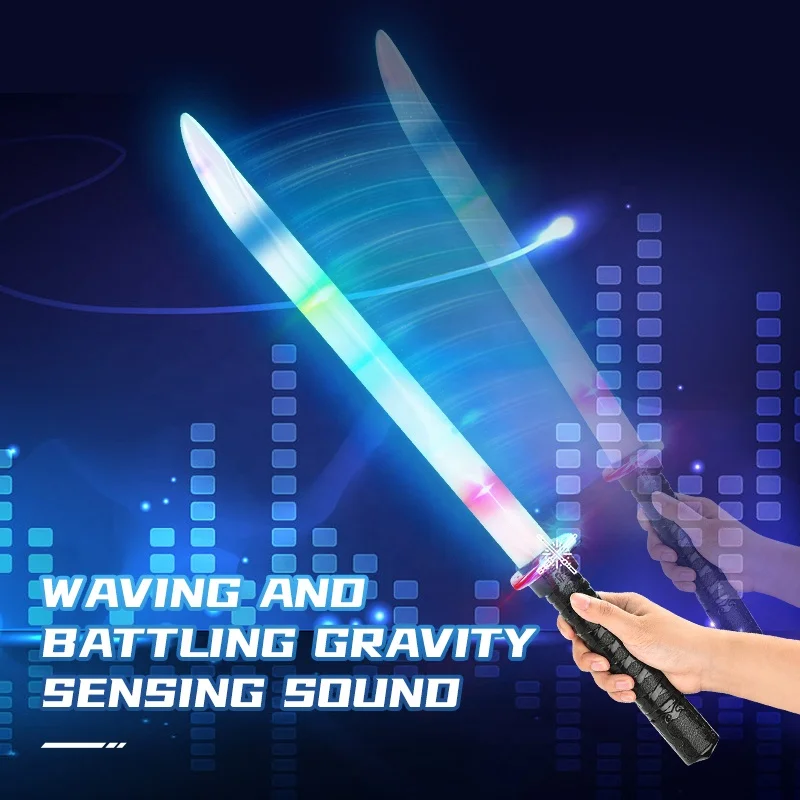 Realistic Electric Flashing Sword With Lights And Sound Flashing Toy Children Luminous Weapon Sword Toys For Kids