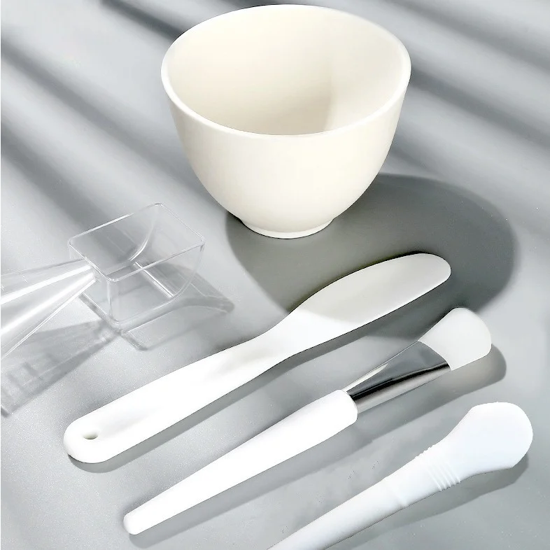 Silicone Mask Bowl Set Beauty diy silicone mixing bowl complete set of tools mask stick spatula spatula