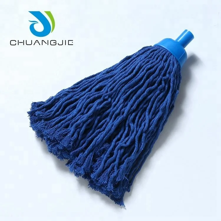 High Quality Water Absorption Cotton Wet Mop Head Replacement For Hotel Lobby School Floor Cleaning