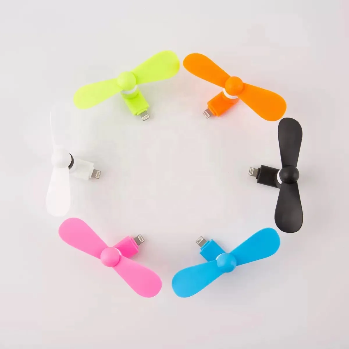 Factory Made Creative Mini Portable Phone Fan Mobile Phone USB Gadget Fans for Android/Iphone Port