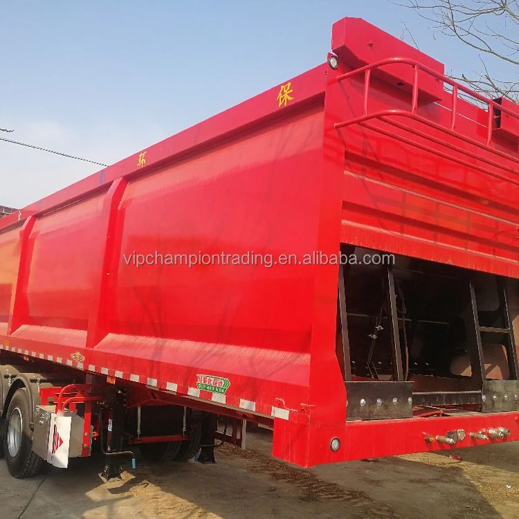 tipping semitrailer roll off dumpster trailer used trailer for sale