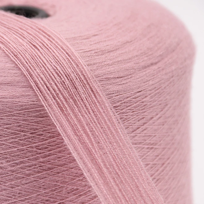 Viscose Nylon Pbt Melange Yarns Wholesale Fancy Dyed 28s/2 Core Spun Yarn