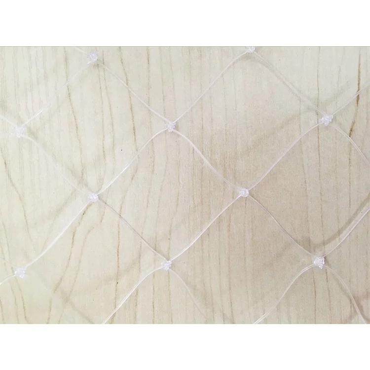 4x4cm 5x5cm Protection anti-bird Transparent nylon anti bird netting net