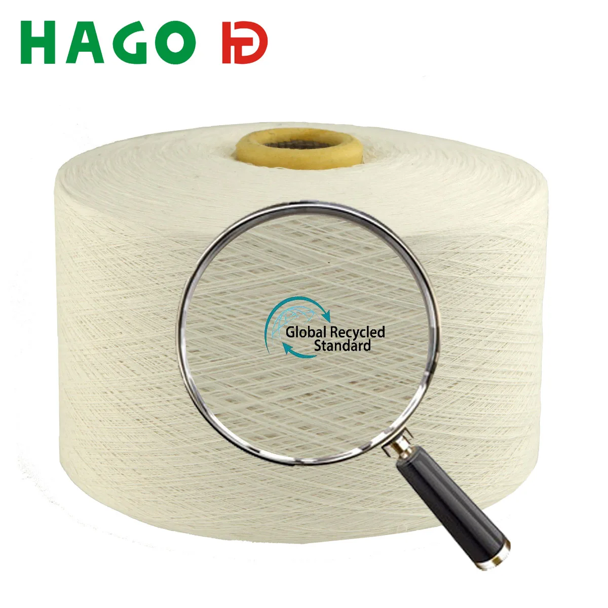 GRS certified 50 cotton 50 polyester combed yarn recycled cotton blended yarn for knitting and weaving