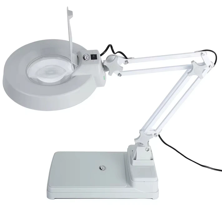 High definition folding with lighting magnifying glass table lamp type maintenance reason identification jewelry optional LED
