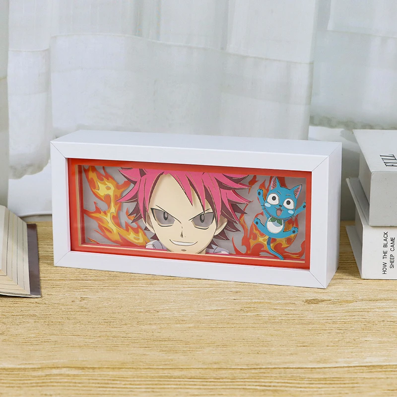 New Drop Shipping Anime Light Box Cartoon Action Anime Figure Demon Slayer Attack On Titan Night Light Lamp Anime Gift Items