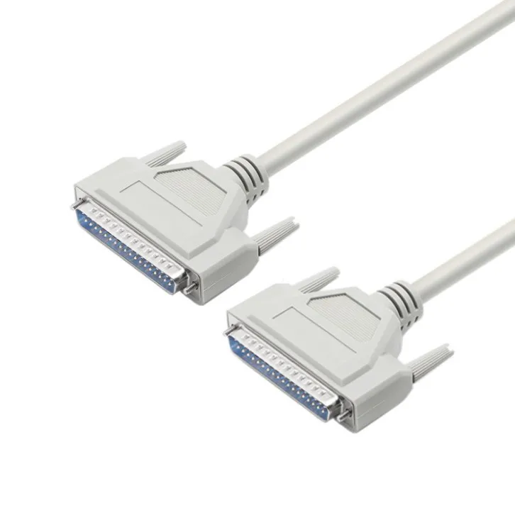 2021 Custom Black White D-SUB 37 Pin DB37 Male to Male Connector Serial Extension Cable For Machine