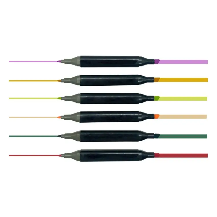 Manufacturer wholesale eco friendly 60 80 100 alcohol-based ink marker set marcadores a base de alcohol punta pincel rotulador