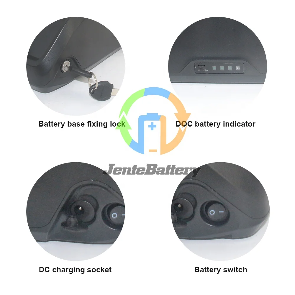 Down Tube 36v Lithium Battery for Electric Bike 250W to 750W with Charger
