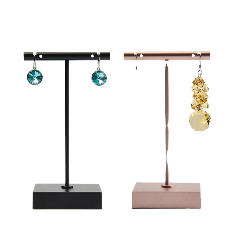 FANXI custom luxury metal  jewelry display stand rose gold and black for jewelry display stand showcase Metal earring holder